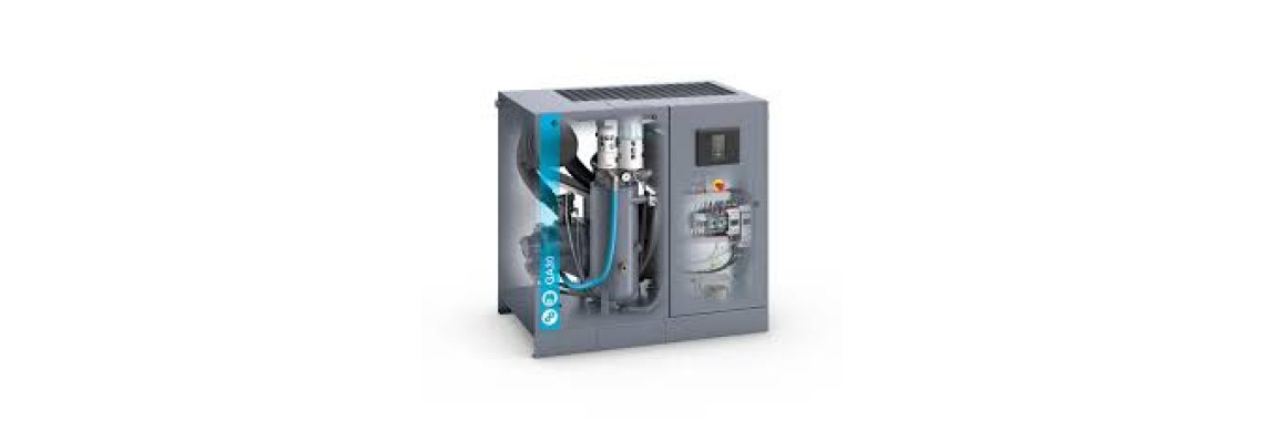 Compresseur Industriel Atlas Copco GA30 5000L Réservoir Haute Capacité Air Comprimé