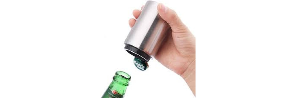 Ozeri Nouveaux Décapsuleur Magnétique Mural en Acier Inoxydable