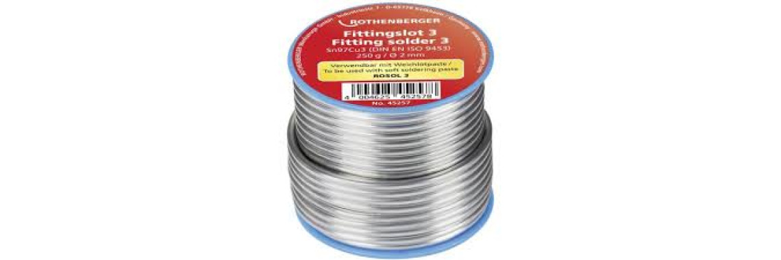 Étain de Soudure Rothenberger ROSOL 3 Fil d’Étain pour Cuivre