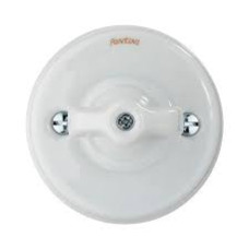 Fontini Garby Interrupteur Porcelaine Blanc Vintage Fontini Garby Interrupteur Porcelaine Blanc Vintage