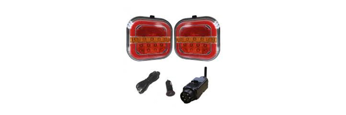 LIBERKIT Kit Feux de Remorque Sans Fil WiFi Magnétique LED