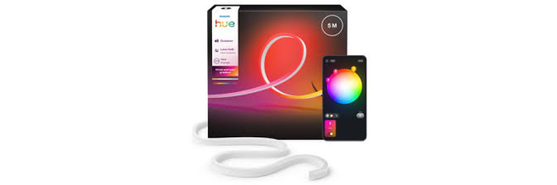 Philips Hue Outdoor Lightstrip 5m LED Néon Extérieur Terrasse
