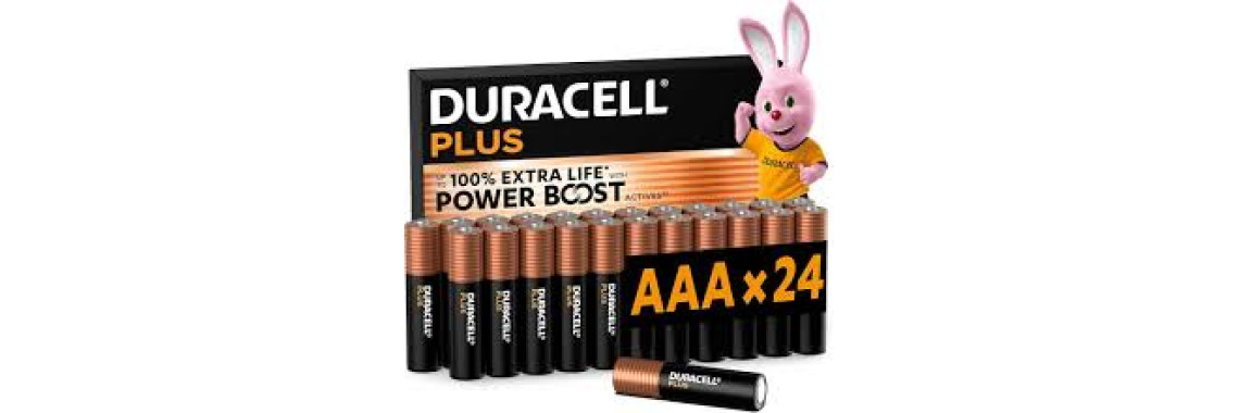 Duracell Plus AAA LR03 Pack Piles AAA + Ampoule LED Philips E27 9W Kit Énergie Maison