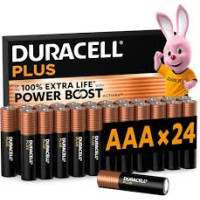 Duracell Plus AAA LR03 Pack Piles AAA + Ampoule LED Philips E27 9W Kit Énergie Maison