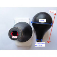 Poire de Klaxon Universelle Vintage FIAMM Caoutchouc Noir