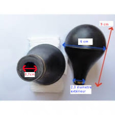 Poire de Klaxon Universelle Vintage FIAMM Caoutchouc Noir