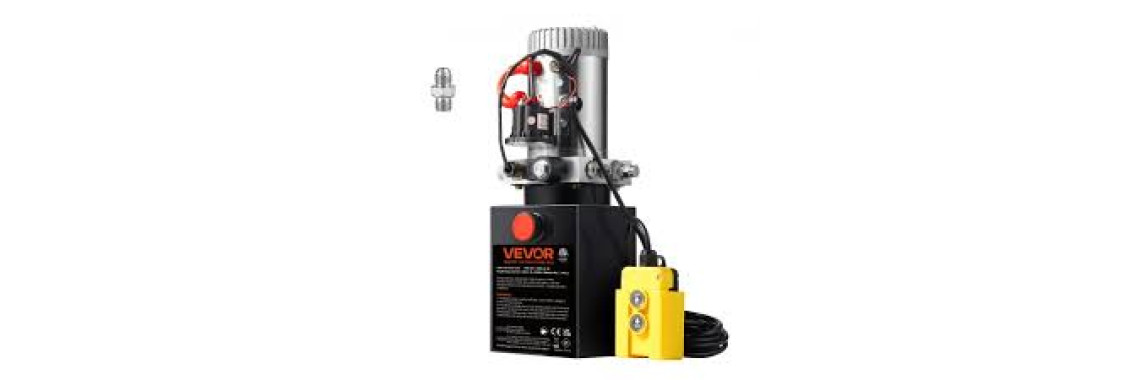 VEVOR Pompe Hydraulique Électrique 12V 8L Simple Effet