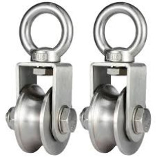 Poulie à Câble Acier 6 mm INOX M10 avec Roulement pour Treuil et Levage Poulie à Câble Acier 6 mm INOX M10 avec Roulement pour Treuil et Levage