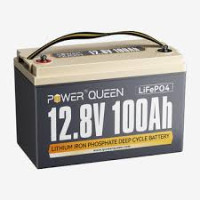 Power Queen Batterie LiFePO4 12V 100Ah BMS 100A