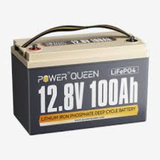 Power Queen Batterie LiFePO4 12V 100Ah BMS 100A