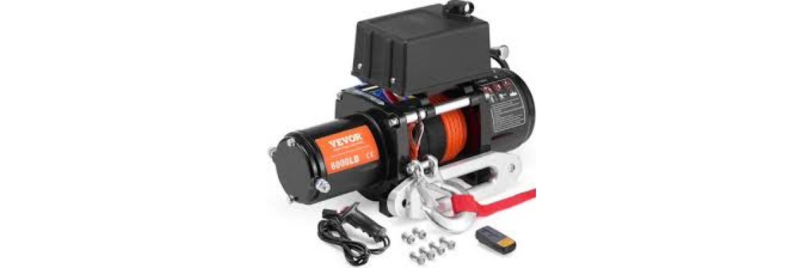 VEVOR Treuil Électrique 12V 6000 lbs